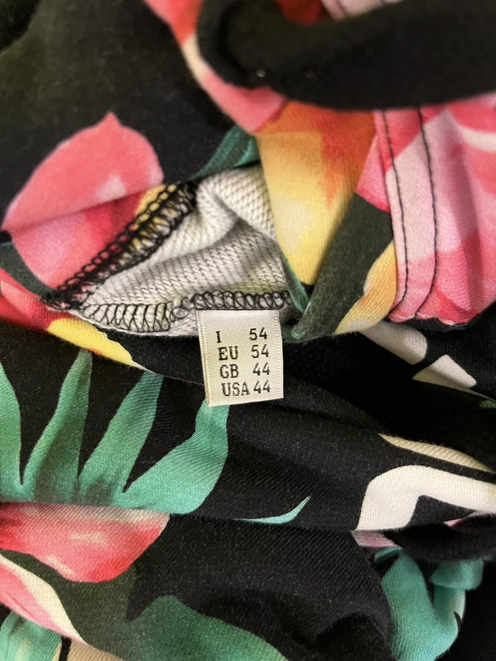 Толстовка с капюшоном Moschino Jeremy Scott Era гавайский логотип черная размер 44 XL - Изображение 2 из 4