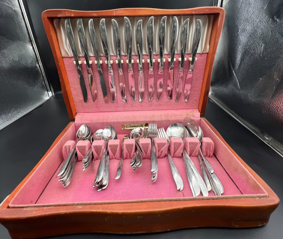 Vintage Oneida Community Stainless Twin Star Atomic Starburst