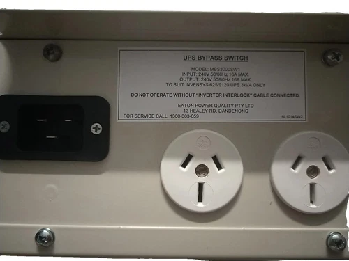 Eaton MBS3000SW1 Ups Bypass Switch 