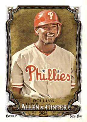 Jimmy Rollins 2024 Allen & Ginter Base #103 MLB Phillies ID