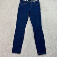 Pilcro And The Letterpress Jeans Mid Rise Skinny Blue Denim Women  s Size 28