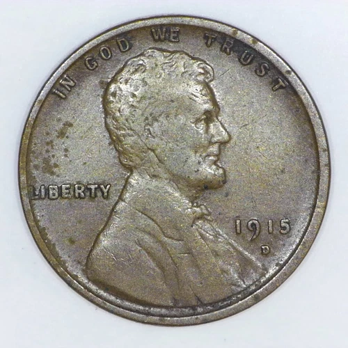 ~VINTAGE AMERICAN COPPER~ 1915-D Lincoln Wheat Cent VF h693