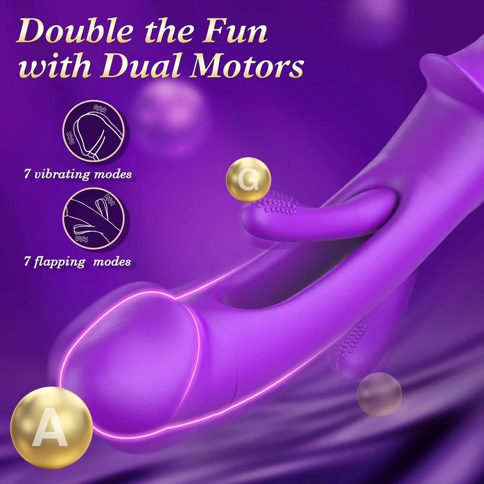 Consolador vibrador masajeador de próstata anal aleteante para hombres mujeres Foto 2 de 4