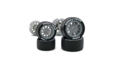 1/64 Scale Wheel Sets Real Rider Wheels Rubber Tires Custom sets for Hot Wheels