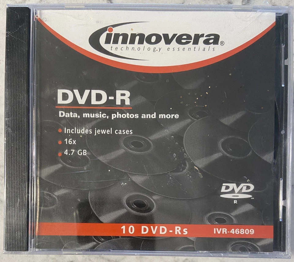 30 - Innovera 46809 Dvd Recordable Media - Dvd-r - 16x - 4.70 Gb - 3 PACKS OF 10 - Image 2 of 4
