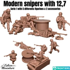 Eskice Miniatures Ultra Modern French Army Snipers & Accessories Spectre 15 28mm