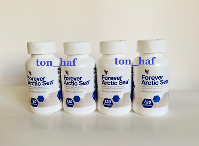 4 bottles FOREVER ARCTIC SEA (120 Softgels) for lower Cholesterol HALAL