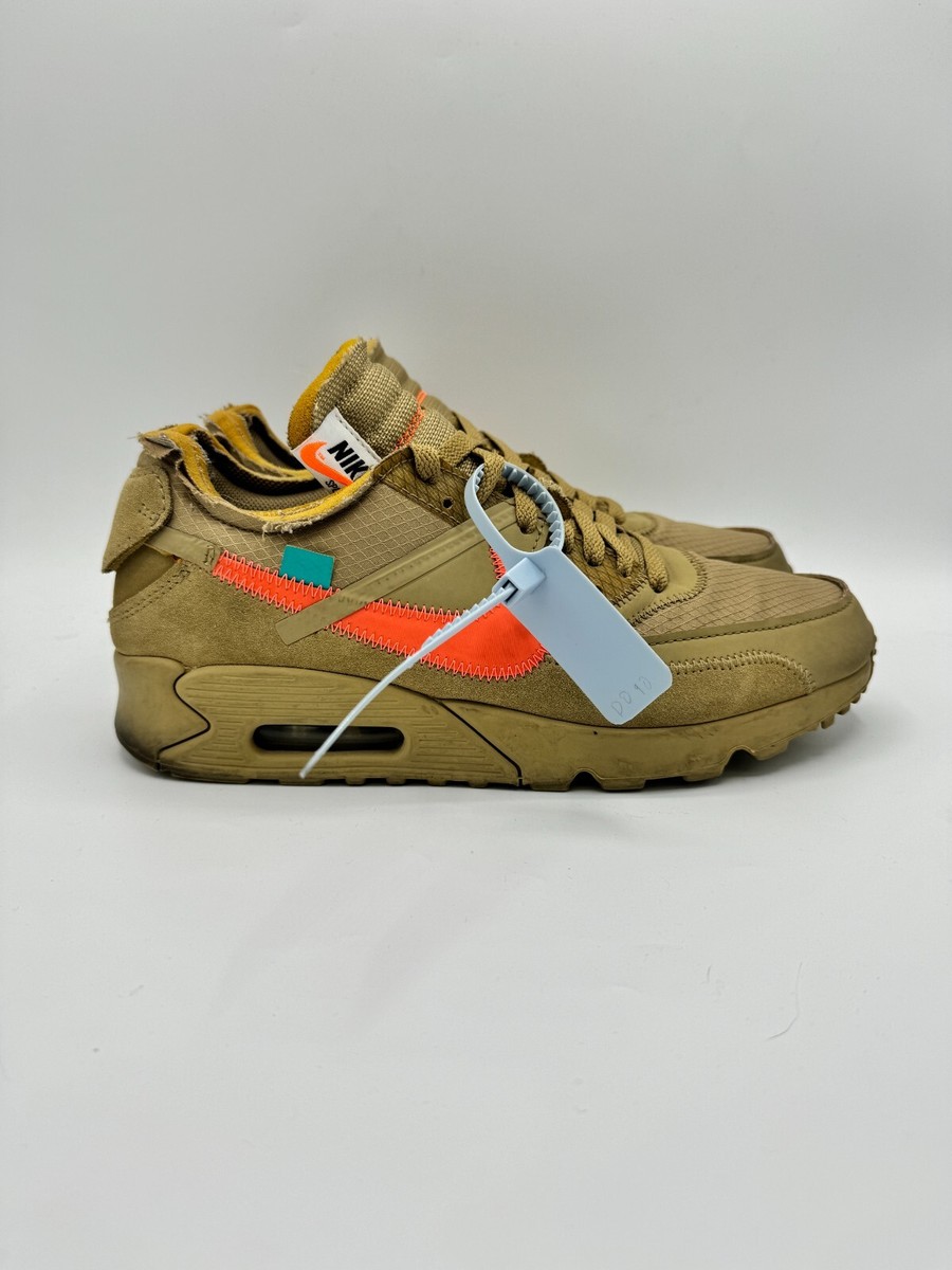 Size 9 - OFF-WHITE x Nike Air Max 90 Desert Ore Brown 192501478164