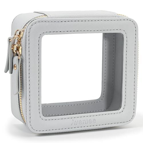 Clear Makeup Bag Small, Mini Travel Toiletry Bag Cosmetic Slate