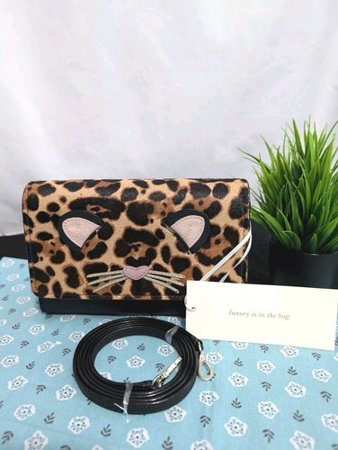 NWT Kate Spade Run Wild Leopard Summer Crossbody Bag - 第 7/12 張圖片