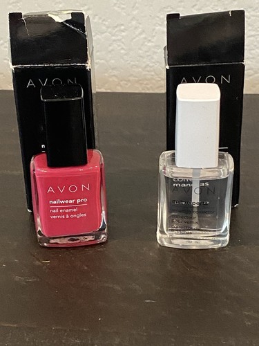 Avon nailwear pro enamel fuchsia N022 & Avon Nail Experts Smudge Corrector - Picture 6 of 7