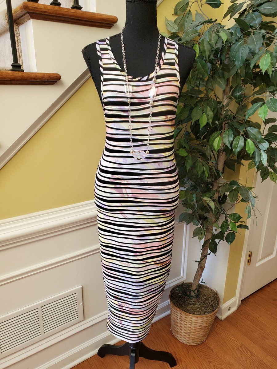 Women's CHERISH Made in USA Sleeveless Casual Tank Maxi Dress Size XS