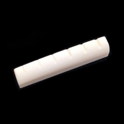 43mm Slotted Bone Guitar Nut Flat For Many Gibson Martin Epiphone or Similar