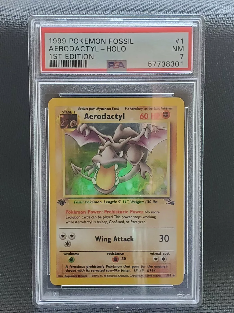 Pokemon Aerodactyl 1/62 Holo Fossil - NM 