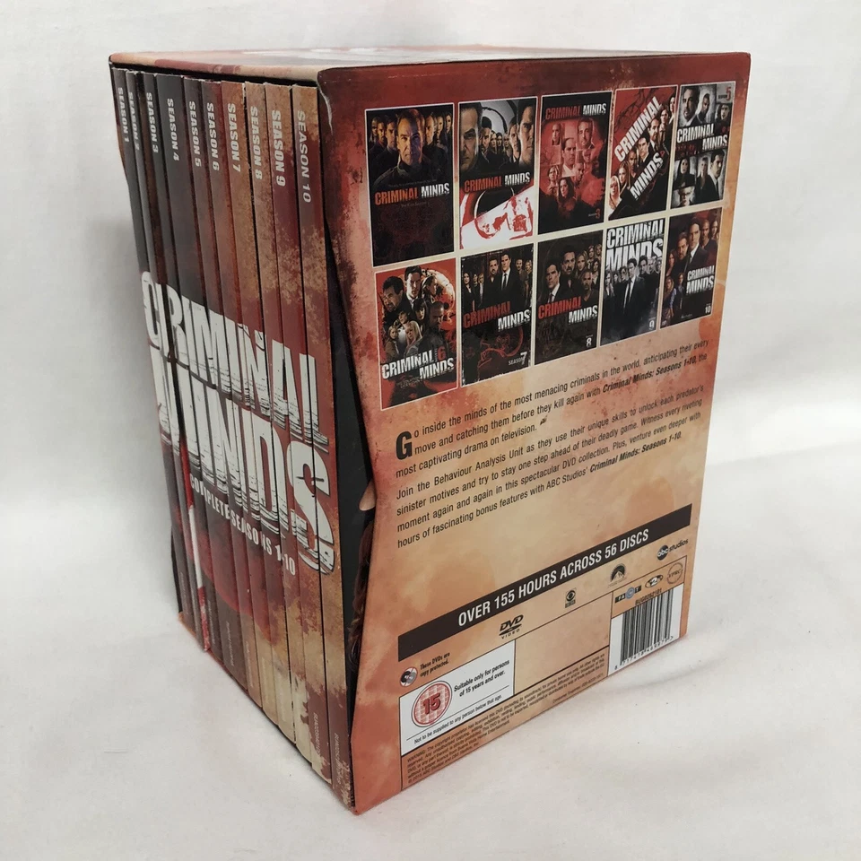 Criminal Minds Box Set Complete Seasons 1-10 Region Code 2 56 Discs 155 Hours - image 2 of 4