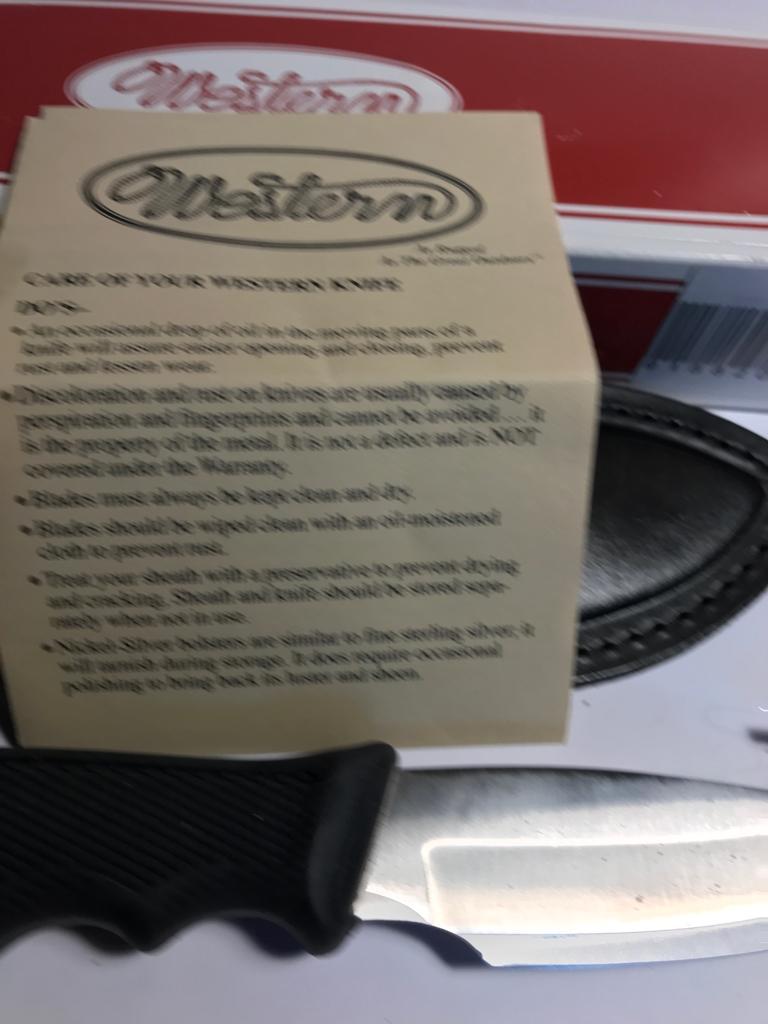 Vintage WESTERN CUTLERY R18 GUT HOOK SKINNER KNIFE OLD RARE eBay