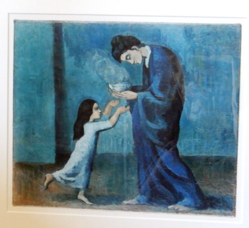 Pablo Picasso La Soupe (1902) Museum Quality Fine Art Print, wood