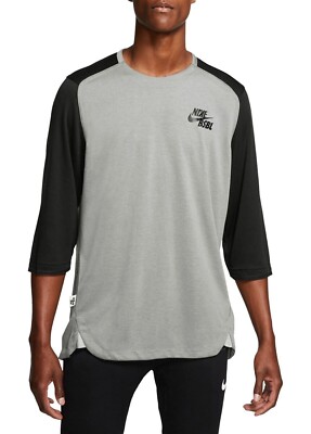 Dri Fit Nike Sb 3/4 Sleeve Nike SB Baseball Raglan 3/4 Skate Shirt