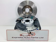 Mercedes CLS Class (218) 11-17 Front Brake DRILLED Disc and Pads *BRAND NEW OEM*
