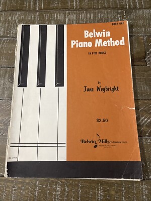 Belwin Piano Method Book 1 Song Book