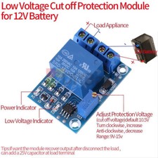 Low Voltage Module Cut off Switch Controller Protection Board For DC 12V Battery