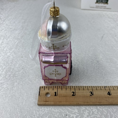 Kurt Adler Christmas Ornament Polish Blown Glass Cotton Candy Tree Decoration - Picture 10 of 10