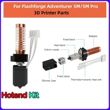 Hotend Kit 0.4mm Nozzle Heater for Flashforge Adventurer 5M/5M Pro 3D Printer