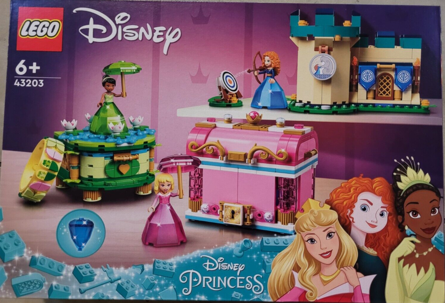 Set LEGO 43203 Disney Princess Aurora Tiana Merida - Edizione Rara