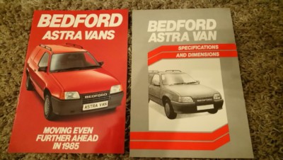 Bedford Astra 1 3 Petrol 1 6 Diesel 1300 1600 Van Uk Brochure 1984 For 1985 Ebay
