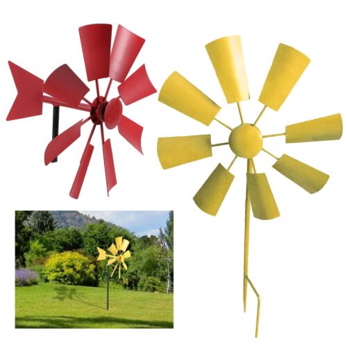 Metal Backyard Windmill Kinetic Wind Spinner Lawn Yard Garden Outdoors Decor - Picture 1 of 14