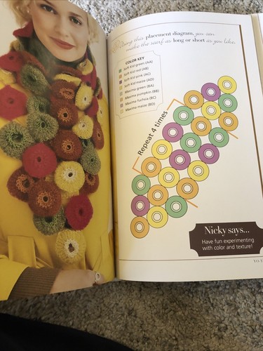 Nicky Epstein's Signature Scarves Hardcover Book Knitting Designs to Knit - VGC - Picture 5 of 8
