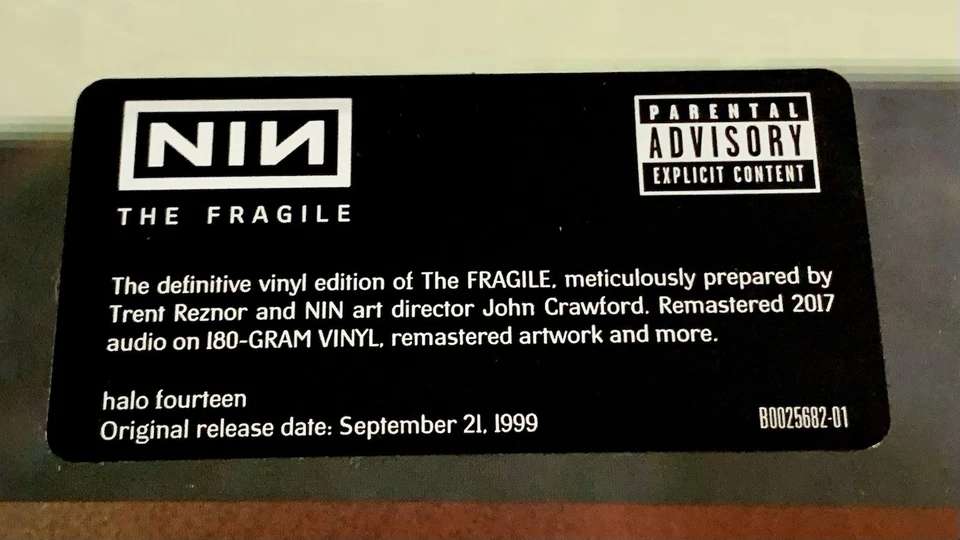 Nine Inch Nails The Fragile Definitive Edition 3LP 180g 12" Vinyl 2017 Nothing Foto 3 de 4