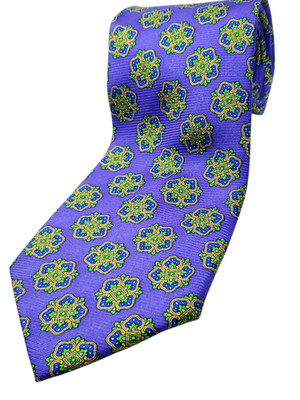 CAPE COD 100% Silk Tie Men's Purple Blue Green Gold Necktie NEW