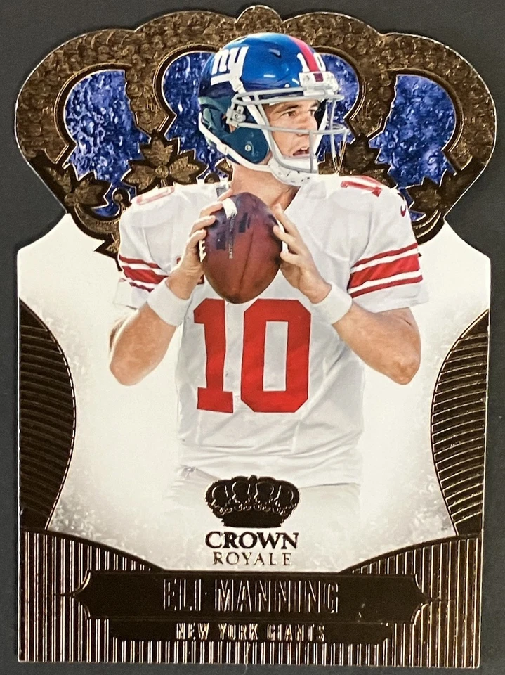 2013 Panini Crown Royale #38 Eli Manning Bronze Die-Cut Crown - Image 2 of 3