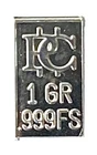 .999 Fine Silver 1g Gram Ingot Bar Patriotic Coin 12mm x 7mm