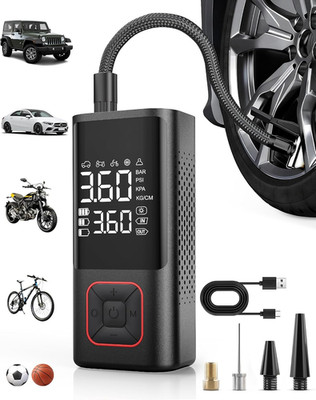 Cordless Tire Inflator 150PSI Portable Air Compressor with Auto Shutoff, Air Pum