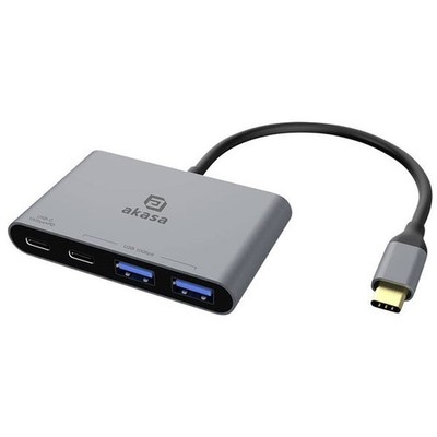 Akasa AK-CBCA31-18BK USB E Firewire Socket Black 18cm