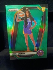 2024 Panini Prizm WNBA Green Prizm #144 RICKEA JACKSON Los Angeles Sparks RC