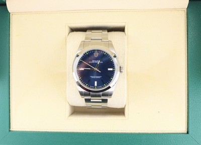 2016 Rolex Oyster Perpetual 114300 Blue Dial SS Oyster No Papers 39mm