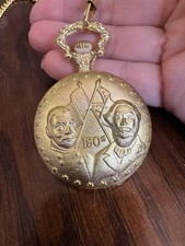 American Sesquicentennial 150th Anniversary Civil War Gold Tone Pocket Watch NEW