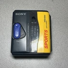 Sony Sports Mega Bass Walkman FM/AM Radio WM-FS393 Yellow Grey VTG