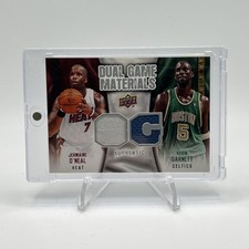 2009-10 Upper Deck Dual Game Materials Kevin Garnett Jermaine Oneal #DG-GO Patch