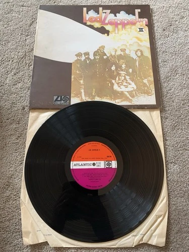 Led Zeppelin II Early Pressing Vinyl Record LP Plum Label NM-/VG