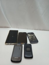 Lot Of 5 Samsung Cell Phones For Parts Only Misc Brands