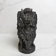 Hand Carved Wood Wooden Balinese Bali Barong Dragon Statue Figure Protection