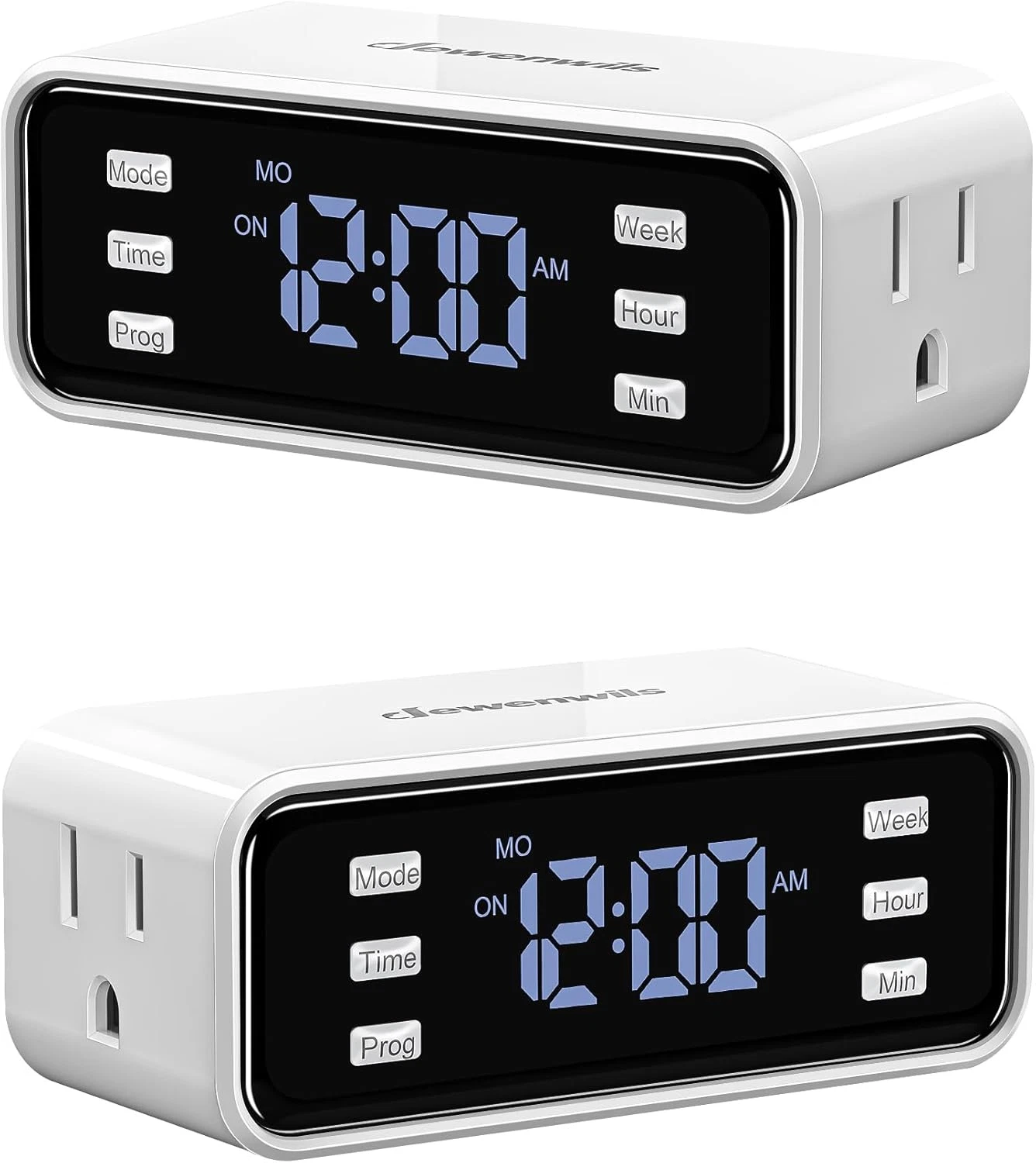 DEWENWILS 2 Pack 7 Day Heavy Duty Timer, Dual Outlet Digital Timer, 3 Prong Prog
Opens in a new wind