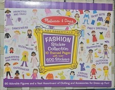 Melissa Doug Fashion Sticker Collection 10 Themed Pages Over 600 Stickers NIP
