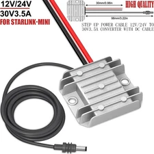 Step Up Power Cable 12V/24V To 30V3.5A Converter With DC Cable For Starlink-Mini