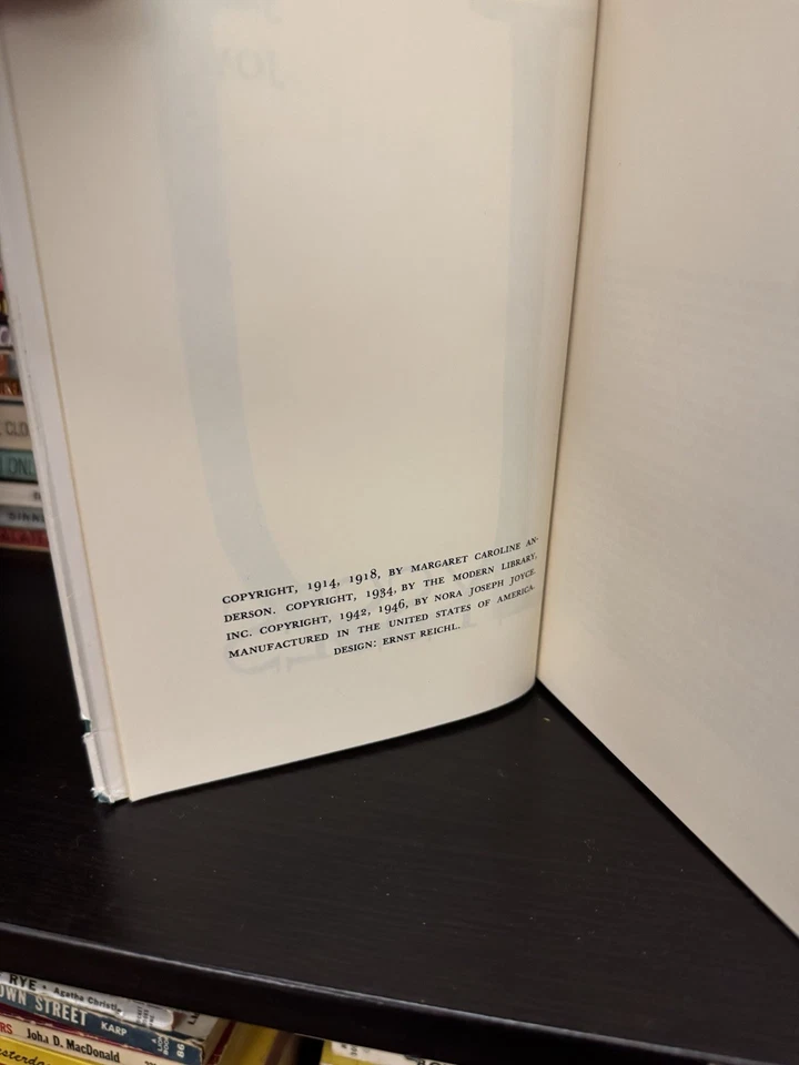 Ulysses James Joyce Experimental Classic European Novel Literature Dust Jacket - Image 4 of 4