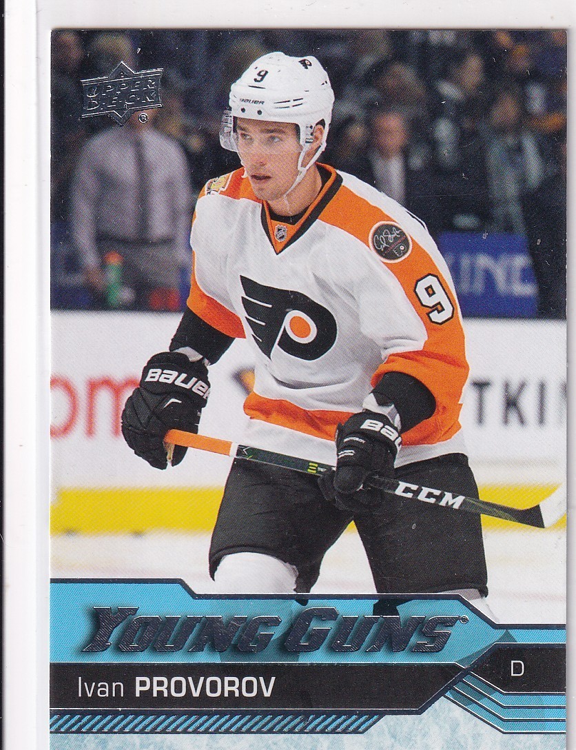 16/17 UD SERIES 1 IVAN PROVOROV YOUNG GUNS RC SP ROOKIE #214